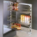 Condimentero 18CM 3 Canastillas de Acero Inoxidable